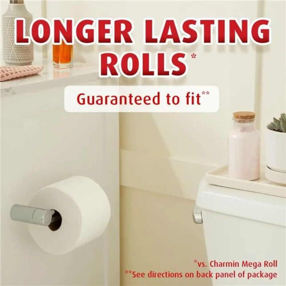 Ultra Strong Toilet Paper, 18 Super Mega Rolls = 108 Regular Rolls